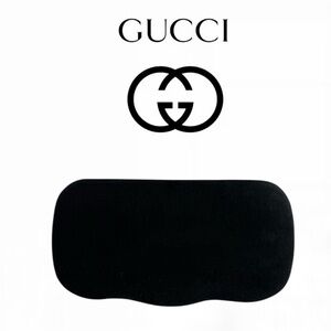 Gucci Large Hard Clamshell Case ONLY Eyeglasses Sunglasses Black Velvet